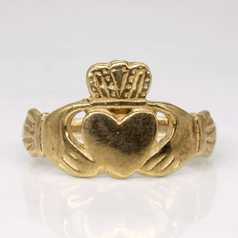 Exclusive Online Jewelry Sale – Don't Wait 1996 Hallmarked 9k Yellow Gold Claddagh Ring | SZ 8 | Exclusive Online Jewelry Sale – Don't Wait 1996 Hallmarked 9k Yellow Gold Claddagh Ring | SZ 8 |