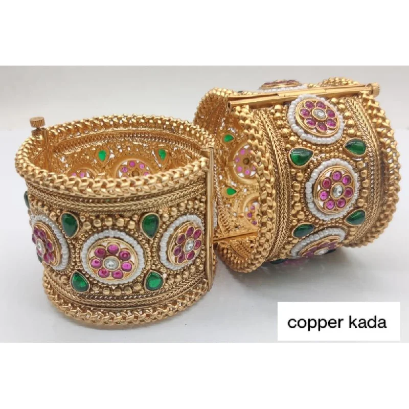 Get The Sparkle You Love At Prices You Adore Akruti Collection Gold Plated Kundan Openable Kada Get The Sparkle You Love At Prices You Adore Akruti Collection Gold Plated Kundan Openable Kada