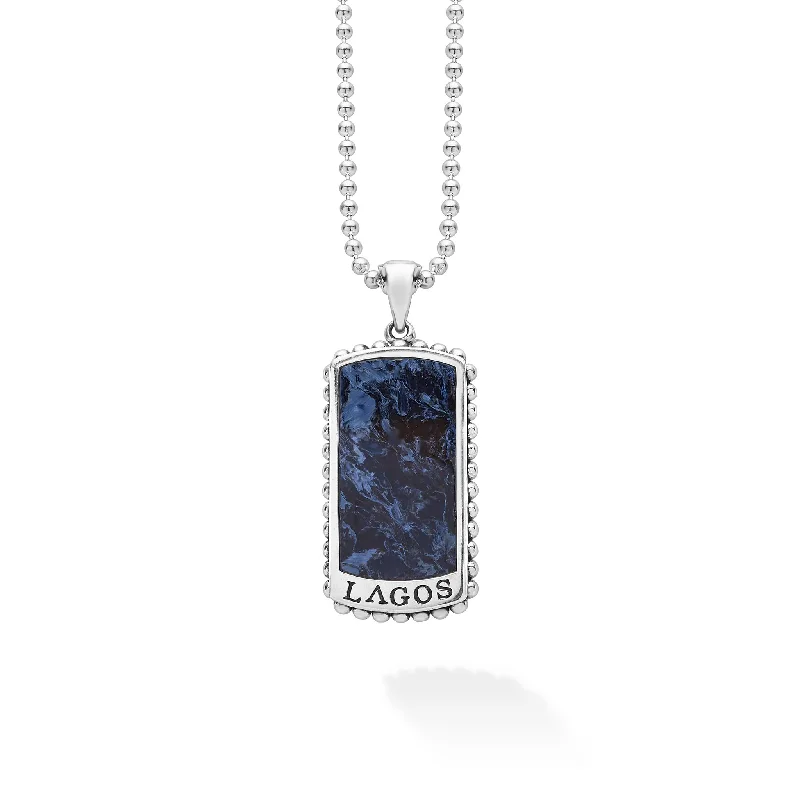 Personalized Engraved Jewelry For Meaningful Gifts Anthem Pietersite Tag Amulet Necklace Personalized Engraved Jewelry For Meaningful Gifts Anthem Pietersite Tag Amulet Necklace