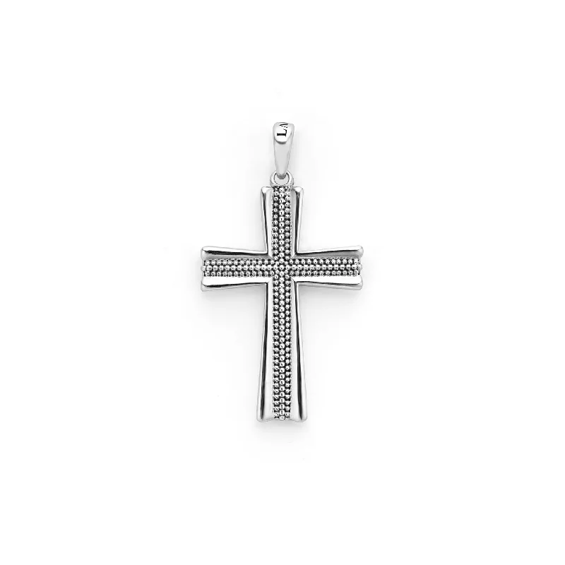 Luxury Jewelry Sale – Sparkle For Less Anthem Caviar Beaded Cross Amulet
