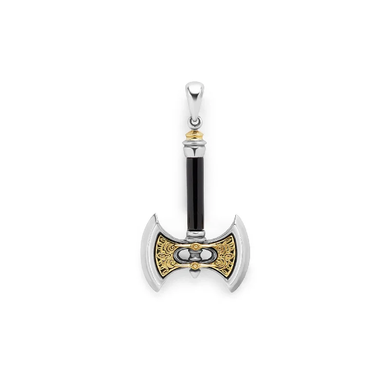 Jewelry Clearance Event – Last Chance For Stunning Deals Anthem Black Agate Axe Amulet