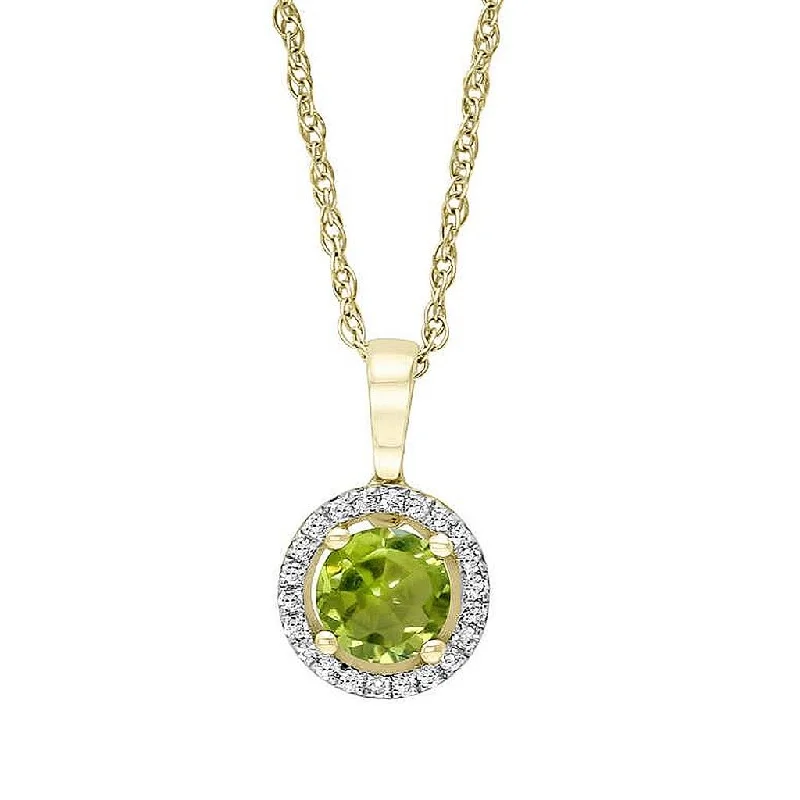 Flash Sale On Stunning Jewelry – Don't Miss Out August Birthstone Pendant: 14K Yellow Gold Diamond And Peridot Halo Pendant Necklace Flash Sale On Stunning Jewelry – Don't Miss Out August Birthstone Pendant: 14K Yellow Gold Diamond And Peridot Halo Pendant Necklace