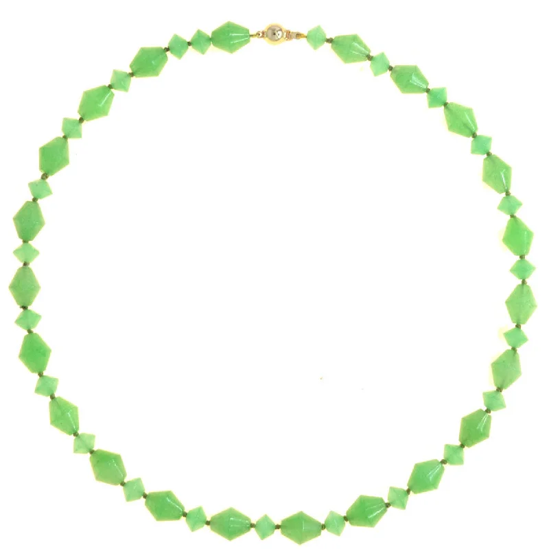 Limited-Stock Jewelry Sale – Once It's Gone, It's Gone Beaded Green Aventurine Vintage Style Necklace Limited-Stock Jewelry Sale – Once It's Gone, It's Gone Beaded Green Aventurine Vintage Style Necklace