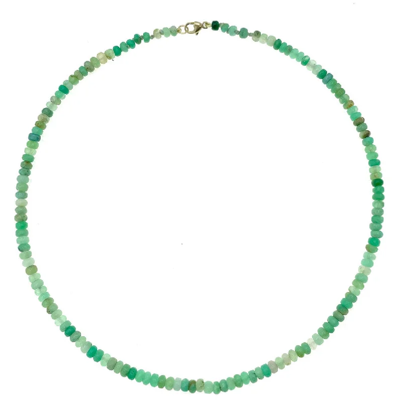 Limited-Time Offer On Premium Jewelry Collections Beaded Mini Chrysoprase Necklace