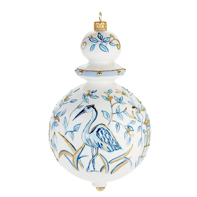 Flash Sale On Exquisite Jewelry – Don't Miss Out Blue & White Heron Ornament