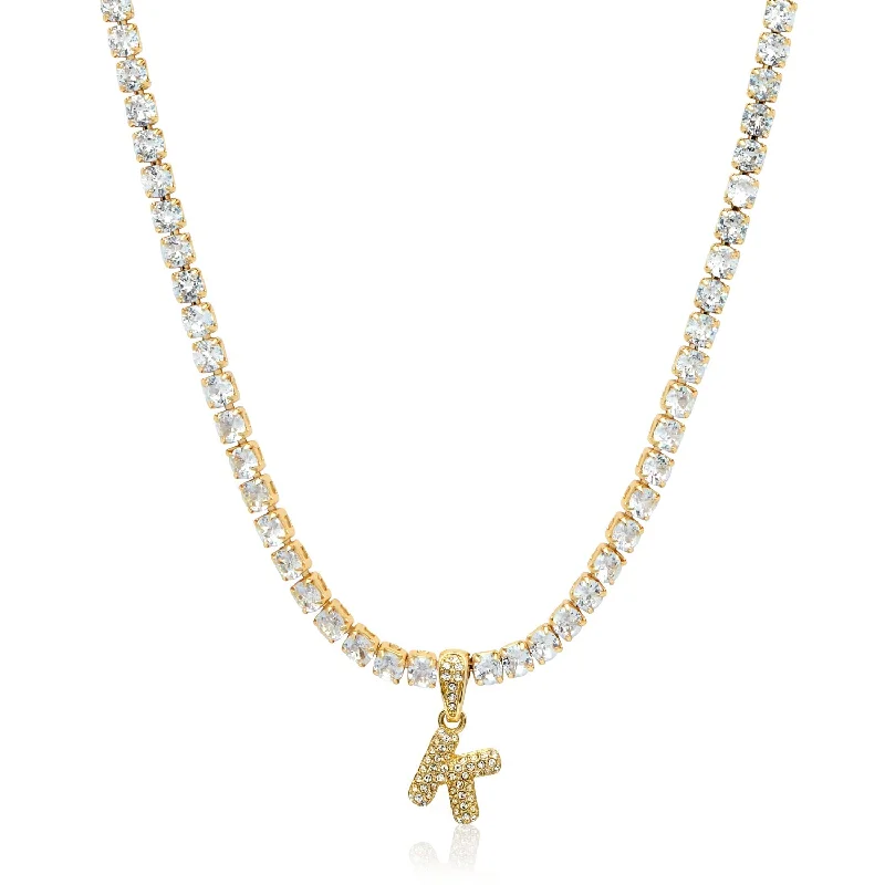 Last Chance To Shop High-End Jewelry At Markdown Prices Bubble Initial Tennis Necklace (Gold) Last Chance To Shop High-End Jewelry At Markdown Prices Bubble Initial Tennis Necklace (Gold)