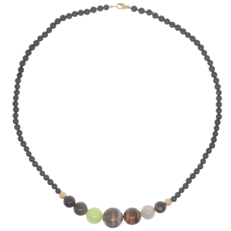 Luxury Jewelry Now At Special Promotional Rates Bubbles Necklace - Onyx