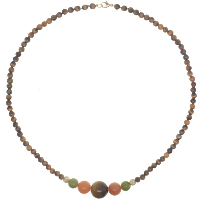 Exclusive Jewelry Sale – Limited-Time Discounts Bubbles Necklace - TigersEye