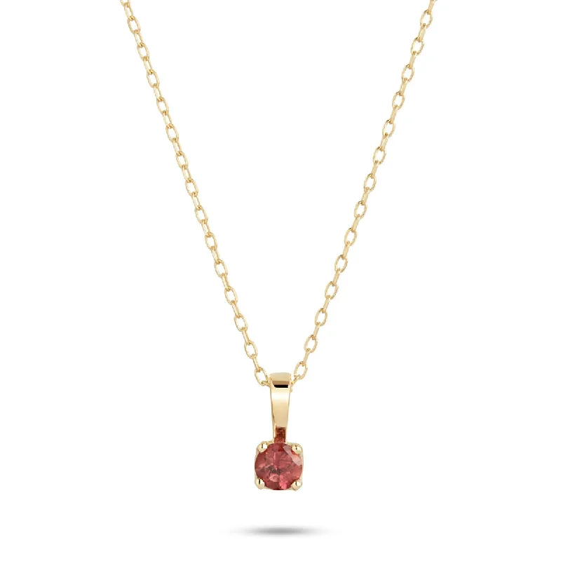 Luxury Meets Affordability – Jewelry Sale Live Now Rainbow Red 10K Gold Pendant w. Tourmaline