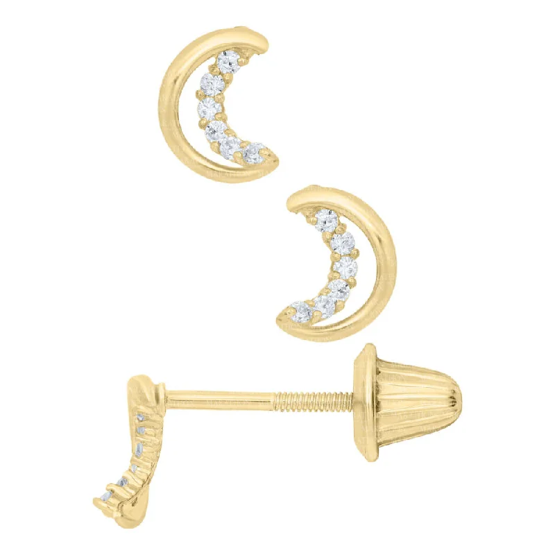 Affordable Elegance – Premium Jewelry At Special Prices Children's 14k Half Moon Stud Earrings Affordable Elegance – Premium Jewelry At Special Prices Children's 14k Half Moon Stud Earrings
