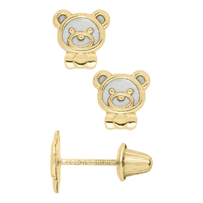 Luxury Jewelry At Budget-Friendly Prices – Grab Yours Now Children's 14y Teddy Bear Mother Of Pearl Earrings Luxury Jewelry At Budget-Friendly Prices – Grab Yours Now Children's 14y Teddy Bear Mother Of Pearl Earrings
