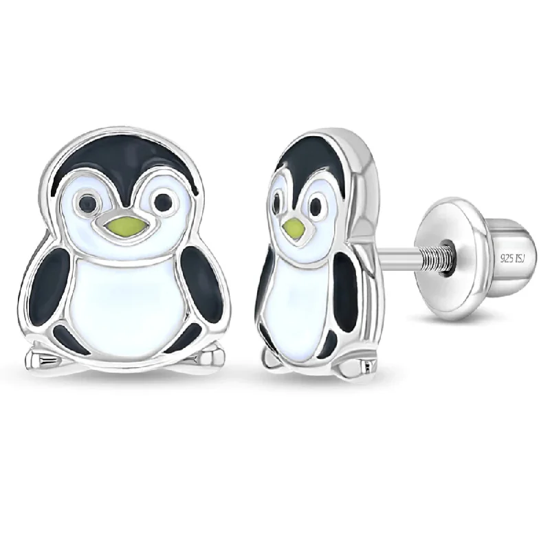 Sparkle For Less – Shop Jewelry Deals Now Children's Playful Penguin Enamel Earrings Sparkle For Less – Shop Jewelry Deals Now Children's Playful Penguin Enamel Earrings