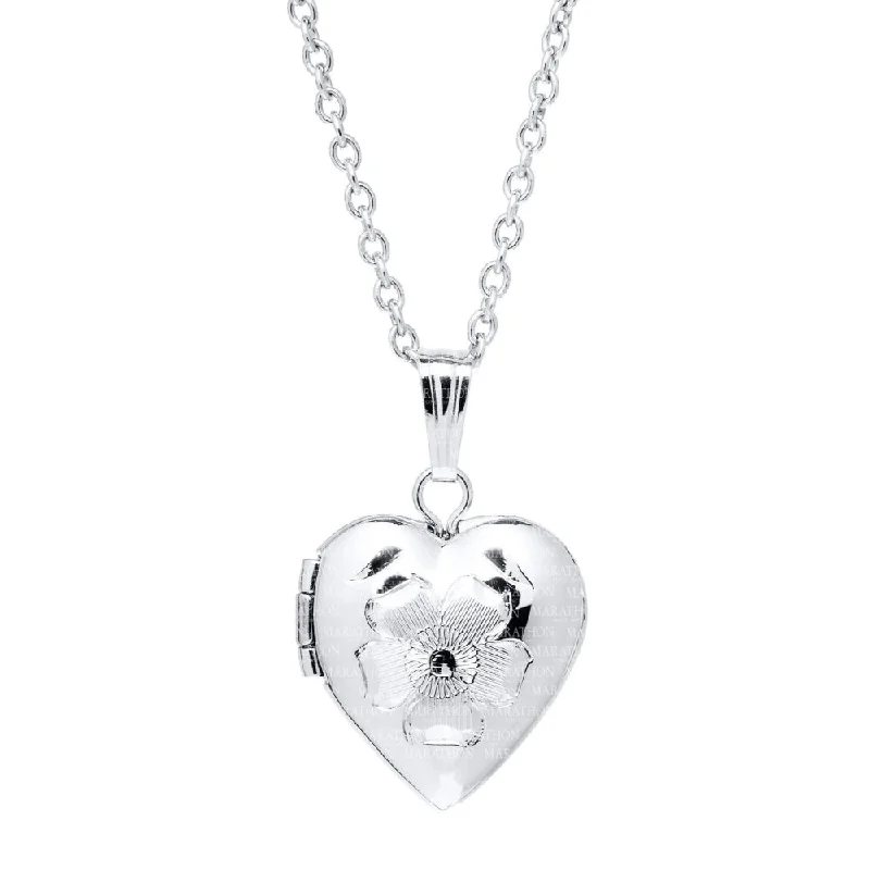 Luxury Jewelry Now At Special Promotional Rates Children's Sterling Silver Heart Locket 15" Luxury Jewelry Now At Special Promotional Rates Children's Sterling Silver Heart Locket 15"