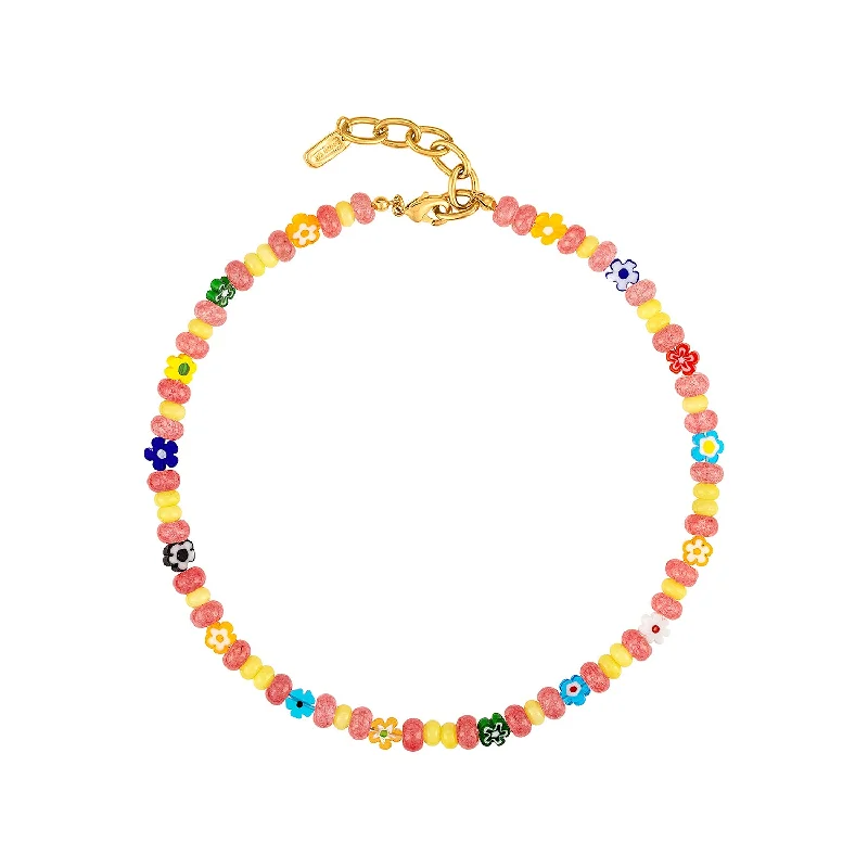 Special Offers On Handcrafted And Designer Jewelry Colorful Flower Beaded Necklace