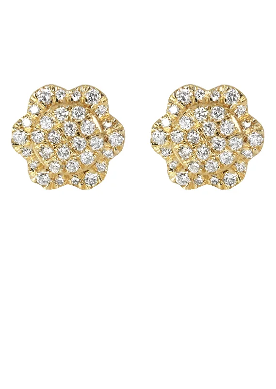 Luxury Jewelry Now At Special Promotional Rates Mens Stud Diamond Earrings | 0.54 Carats 14K Yellow Gold Luxury Jewelry Now At Special Promotional Rates Mens Stud Diamond Earrings | 0.54 Carats 14K Yellow Gold