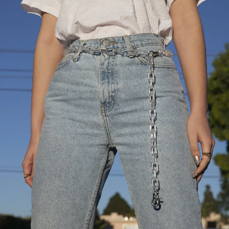 Limited-Stock Jewelry Sale – Shop Before It's Gone Crystal Clear Chain Belt
