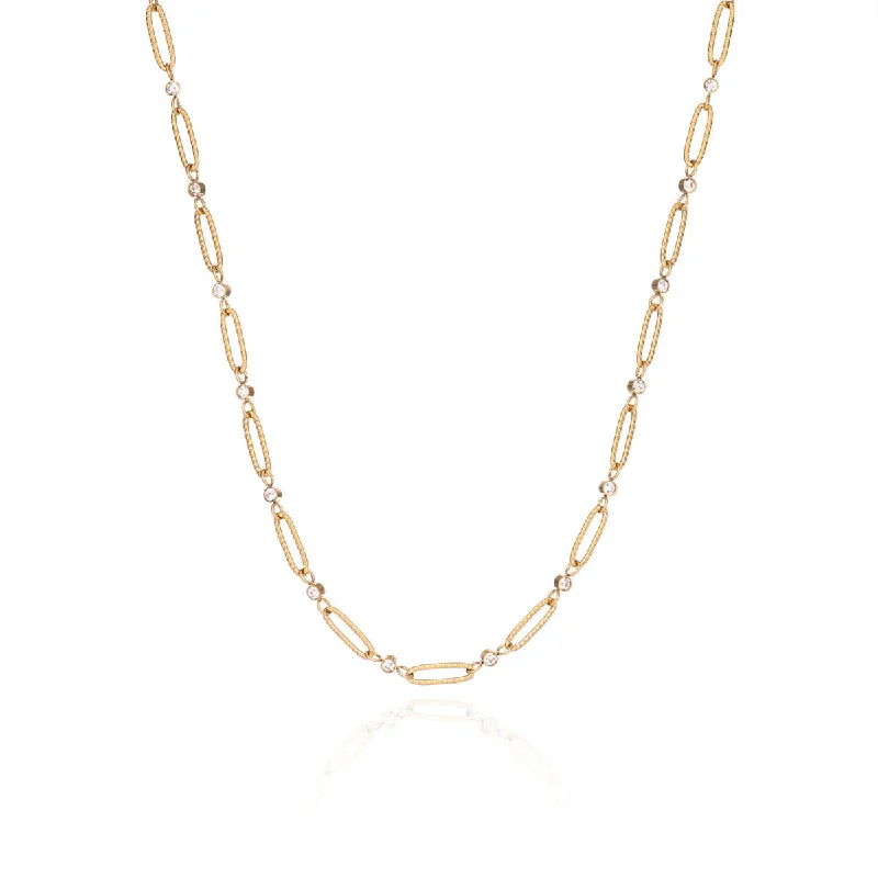 Affordable Luxury Jewelry – Style At A Great Price Crystal Paperclip Chain Necklace (Gold) Affordable Luxury Jewelry – Style At A Great Price Crystal Paperclip Chain Necklace (Gold)