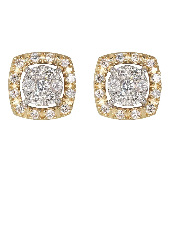 Grab Your Dream Jewelry At The Lowest Prices Mens Stud Diamond Earrings | 0.54 Carats 14K Yellow Gold Grab Your Dream Jewelry At The Lowest Prices Mens Stud Diamond Earrings | 0.54 Carats 14K Yellow Gold