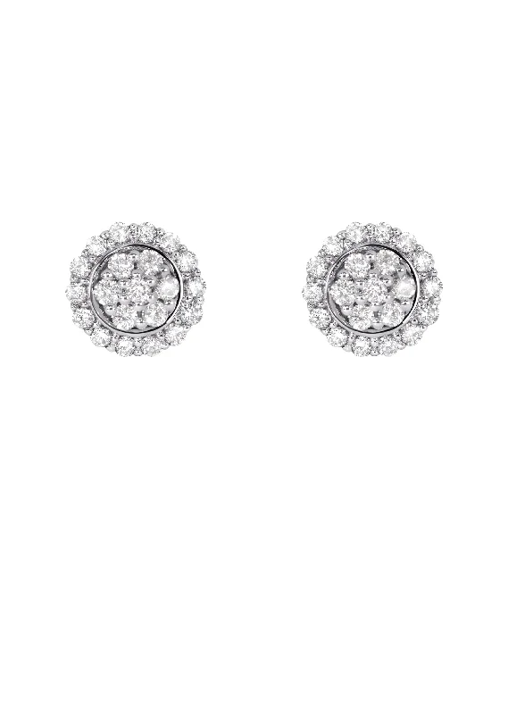 Flash Sale On Exquisite Jewelry – Don't Miss Out Mens Stud Diamond Earrings | 0.61 Carats 14K White Gold Flash Sale On Exquisite Jewelry – Don't Miss Out Mens Stud Diamond Earrings | 0.61 Carats 14K White Gold