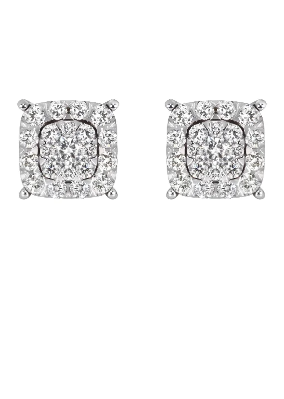 Exclusive Online Discounts On Stylish Jewelry Mens Stud Diamond Earrings | 0.65 Carats 14K White Gold Exclusive Online Discounts On Stylish Jewelry Mens Stud Diamond Earrings | 0.65 Carats 14K White Gold