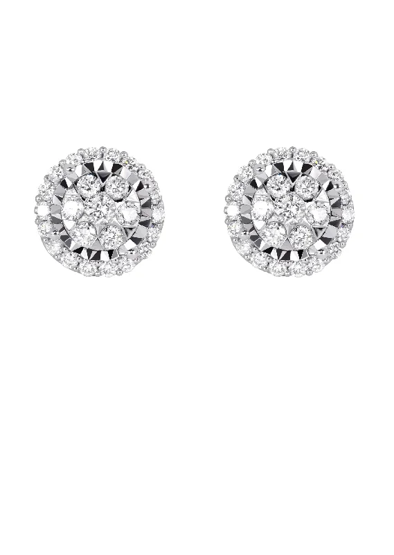 Holiday Jewelry Sale – Perfect Gifts At Great Prices Mens Stud Diamond Earrings | 0.85 Carats 14K White Gold Holiday Jewelry Sale – Perfect Gifts At Great Prices Mens Stud Diamond Earrings | 0.85 Carats 14K White Gold