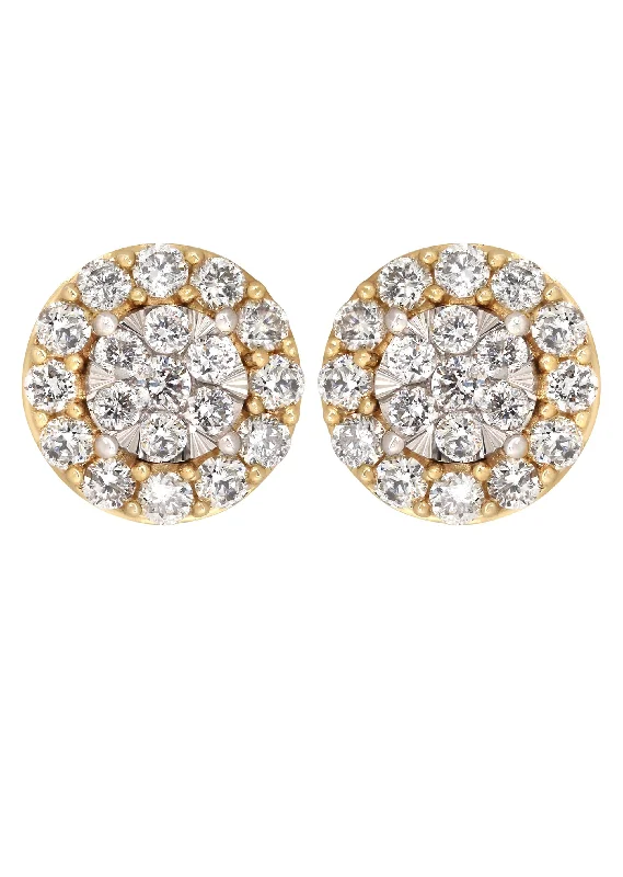 Shop Trending Jewelry With Exclusive Savings Mens Stud Diamond Earrings | 1.1 Carats 14K Yellow Gold Shop Trending Jewelry With Exclusive Savings Mens Stud Diamond Earrings | 1.1 Carats 14K Yellow Gold