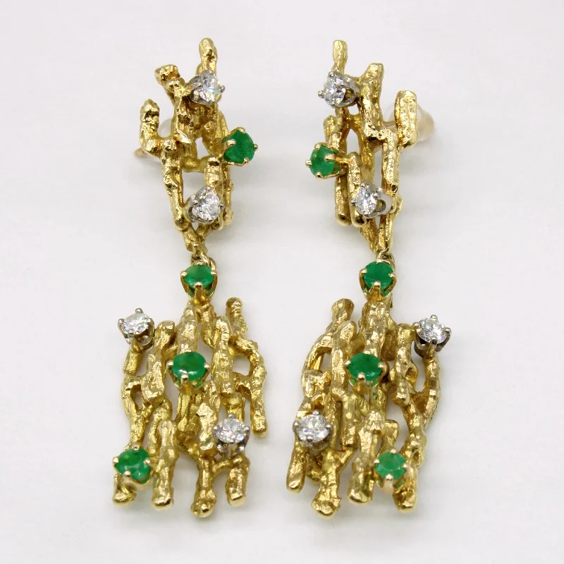 Personalized Jewelry Sale – Meaningful Gifts At Great Prices Diamond & Emerald Abstract Earrings | 0.72ctw, 0.60ctw | Personalized Jewelry Sale – Meaningful Gifts At Great Prices Diamond & Emerald Abstract Earrings | 0.72ctw, 0.60ctw |