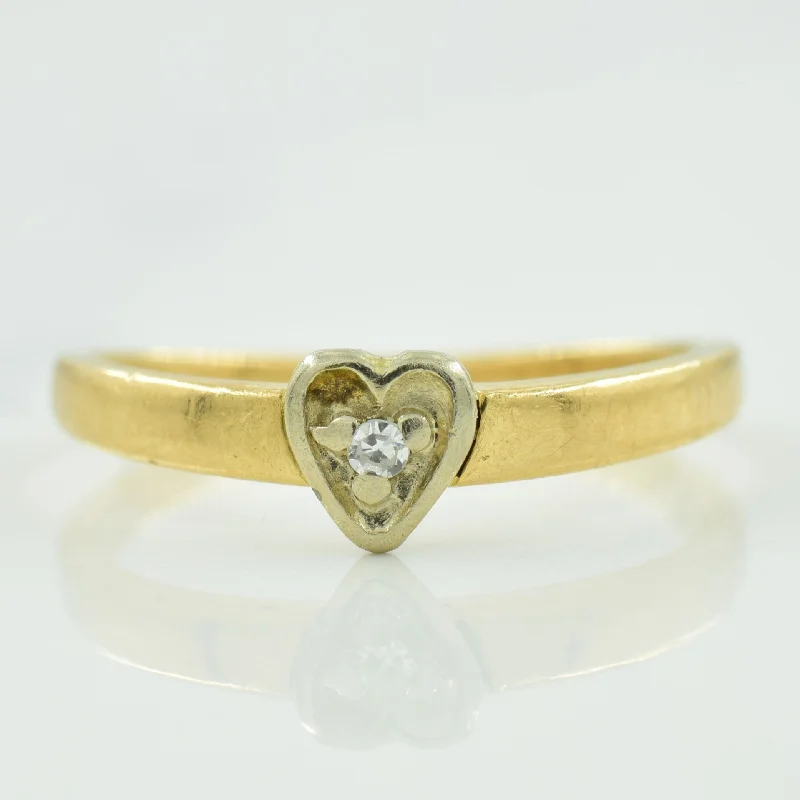 High-End Jewelry, Now More Affordable Than Ever Diamond Heart Ring | 0.01ct | SZ 4.75 |