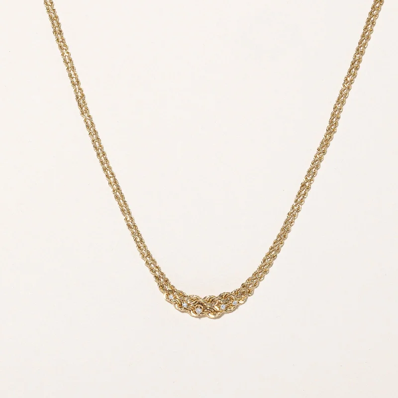 Luxury Jewelry Sale – Elegant Styles At Unbeatable Prices Diamond Woven Necklace | 0.11ctw | 16.5 | Luxury Jewelry Sale – Elegant Styles At Unbeatable Prices Diamond Woven Necklace | 0.11ctw | 16.5 |