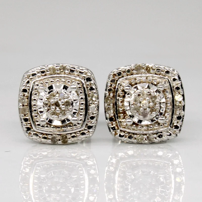 Stunning Statement Jewelry, Unbeatable Discounts Diamond Square Earrings | 0.08ctw | Stunning Statement Jewelry, Unbeatable Discounts Diamond Square Earrings | 0.08ctw |