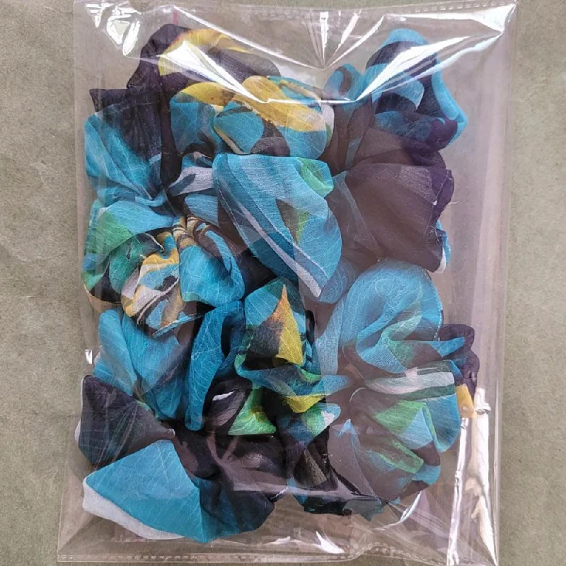 Fashion-Forward Jewelry At Exclusive Discounts Dream Fashion Assorted Color Pack Of 6 Scrunchies Hair Rubber Band
