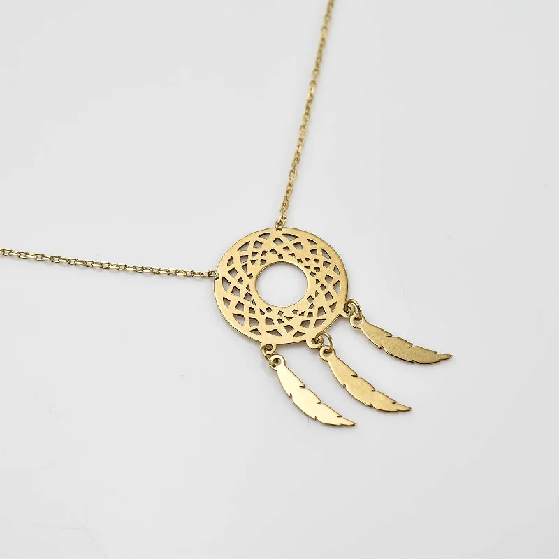 Exclusive Online Jewelry Sale – Don't Wait Dreamcatcher 9K Gold Necklace