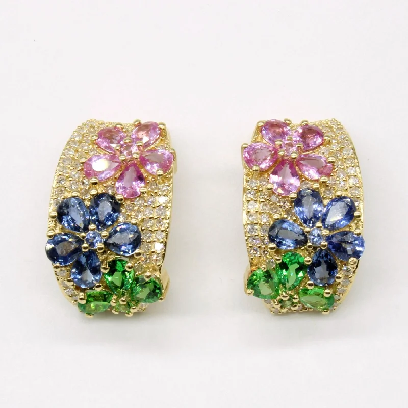 Flash Sale On Stunning Jewelry – Don't Miss Out 'Effy' Multigem Floral Earrings | 5.00ctw | Flash Sale On Stunning Jewelry – Don't Miss Out 'Effy' Multigem Floral Earrings | 5.00ctw |