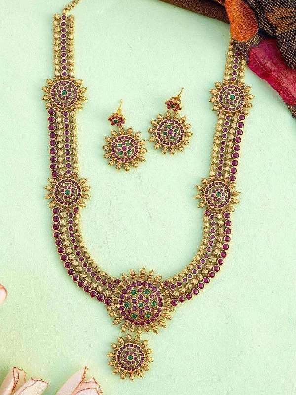 Dazzling Deals On Necklaces, Bracelets, And More Elegant Matt Pendant Semi Bridal Necklace Set Dazzling Deals On Necklaces, Bracelets, And More Elegant Matt Pendant Semi Bridal Necklace Set