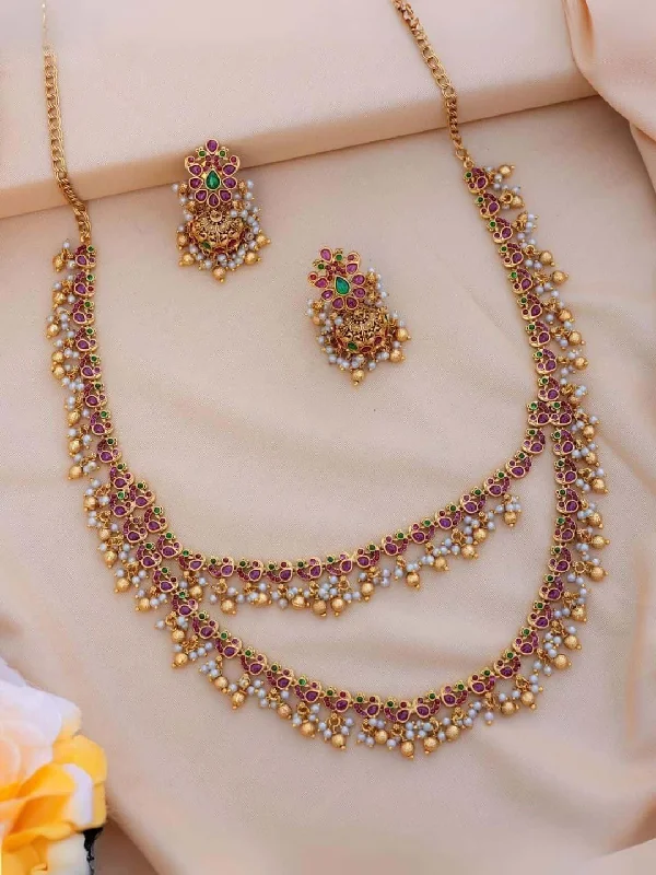 Modern Statement Jewelry For Bold Styling Emerald Gutta Pusalu Layered Necklace