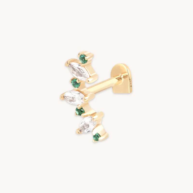 Once-A-Year Jewelry Deals – Shop Before They’Re Gone Emerald Marquise Curved Piercing Stud in Solid Gold Once-A-Year Jewelry Deals – Shop Before They’Re Gone Emerald Marquise Curved Piercing Stud in Solid Gold