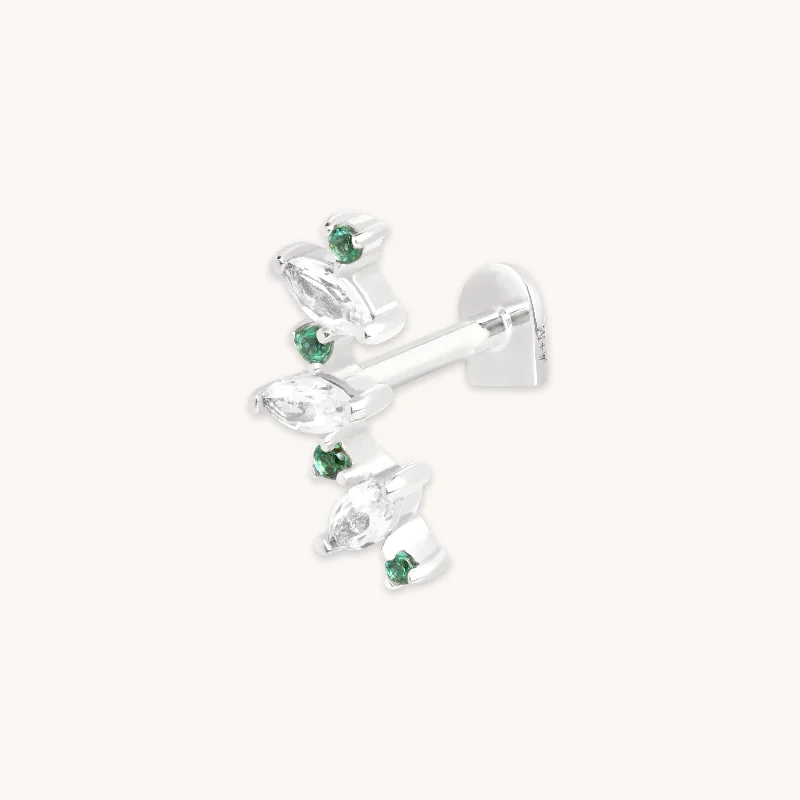 Exclusive Jewelry Sale – Grab Timeless Pieces Now Emerald Marquise Curved Piercing Stud in Solid White Gold Exclusive Jewelry Sale – Grab Timeless Pieces Now Emerald Marquise Curved Piercing Stud in Solid White Gold
