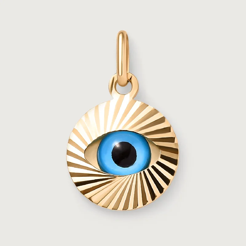 Limited-Stock Jewelry Clearance – Grab Your Favorites Now Enamelled Evil Eye Pendant in 9K Yellow Gold Limited-Stock Jewelry Clearance – Grab Your Favorites Now Enamelled Evil Eye Pendant in 9K Yellow Gold