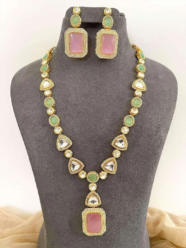Grab Your Dream Jewelry At The Lowest Prices Galactic Glow Long Kundan Necklace