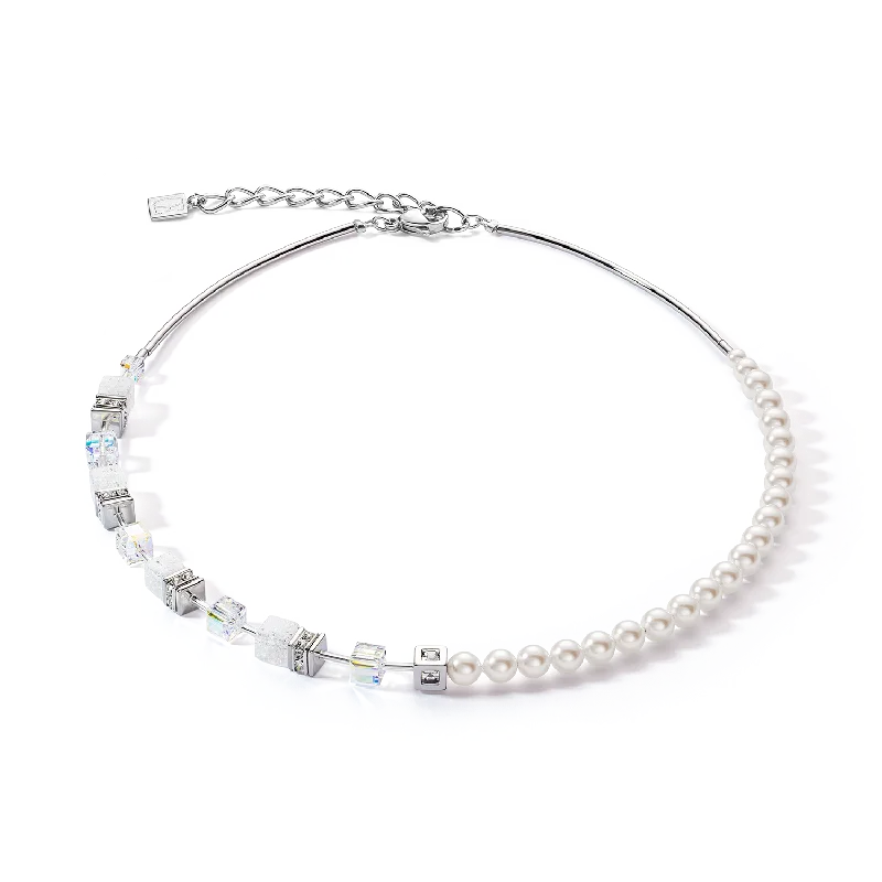 Luxury Jewelry Now At Special Promotional Rates GeoCUBE® Precious Fusion Pearls necklace white Luxury Jewelry Now At Special Promotional Rates GeoCUBE® Precious Fusion Pearls necklace white