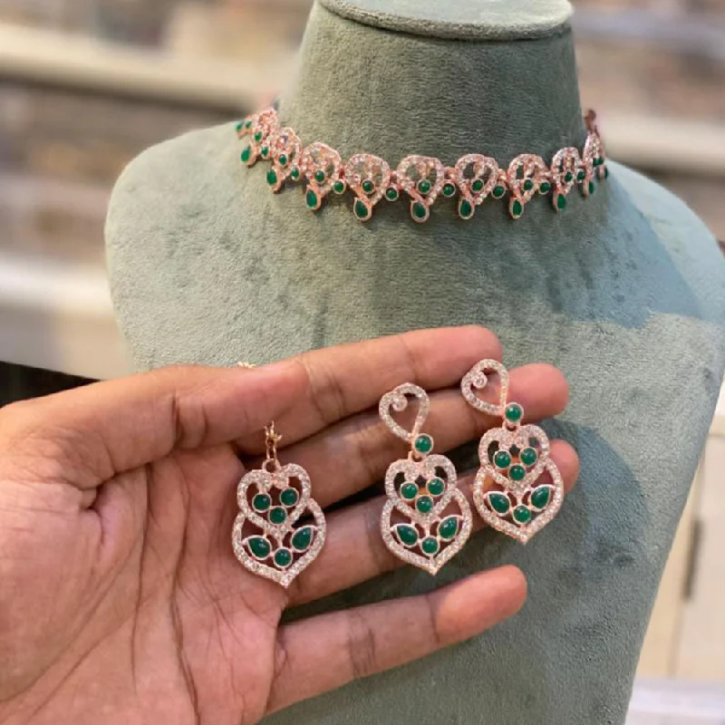Eco-Friendly Sustainable Jewelry For Conscious Buyers Hira Collections Gold Plated Crystal Stone & Beads Necklace Set Eco-Friendly Sustainable Jewelry For Conscious Buyers Hira Collections Gold Plated Crystal Stone & Beads Necklace Set