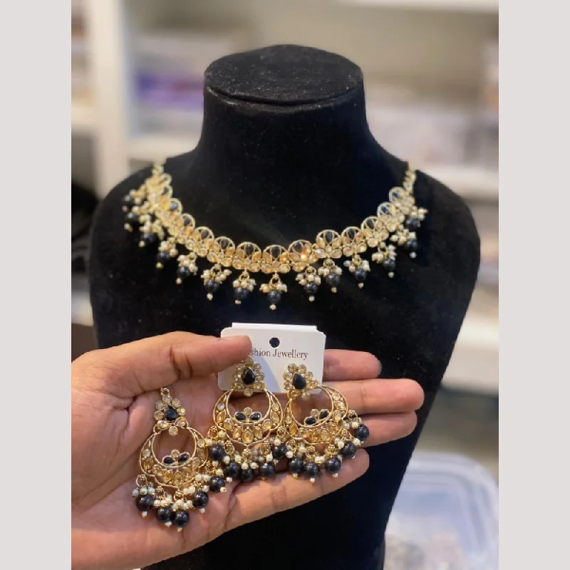 Affordable Gold-Plated Jewelry For Modern Fashion Hira Collections Gold Plated Crystal Stone & Beads Necklace Set Affordable Gold-Plated Jewelry For Modern Fashion Hira Collections Gold Plated Crystal Stone & Beads Necklace Set