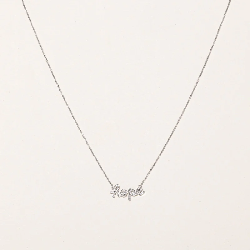 Exclusive Jewelry Sale – Limited-Time Discounts Diamond 'Hope" Pendant Necklace | 0.10ctw | 16" | Exclusive Jewelry Sale – Limited-Time Discounts Diamond 'Hope" Pendant Necklace | 0.10ctw | 16" |