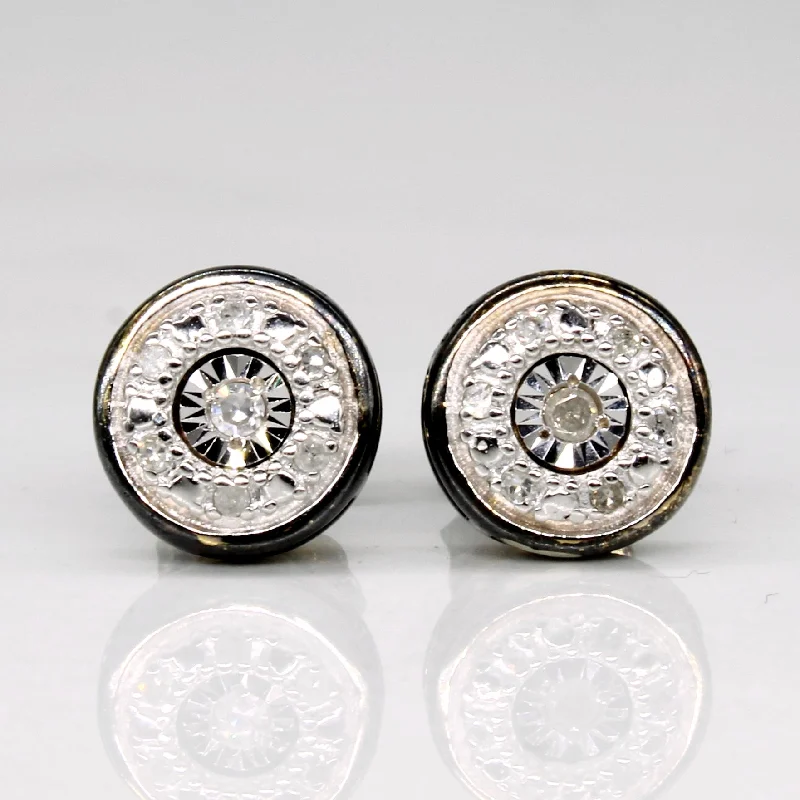 Stunning Jewelry At A Fraction Of The Price Vintage Illusion Set Diamond Earrings | 0.08ctw | Stunning Jewelry At A Fraction Of The Price Vintage Illusion Set Diamond Earrings | 0.08ctw |