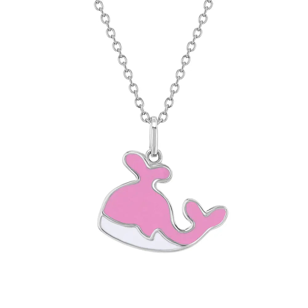 High-End Sparkle, Low-End Prices – Shop Now Children's Sterling Silver Happy Whale Enamel Necklace High-End Sparkle, Low-End Prices – Shop Now Children's Sterling Silver Happy Whale Enamel Necklace