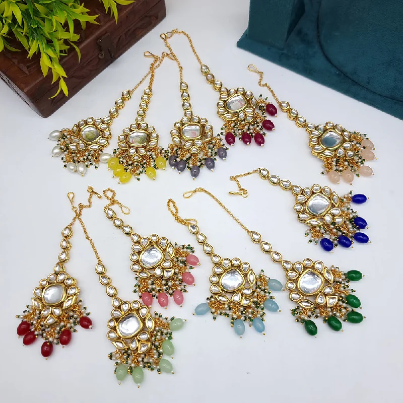 Must-Have Jewelry At Unbelievable Discounts JCM Gold Plated Kundan Stone Maangtikka Must-Have Jewelry At Unbelievable Discounts JCM Gold Plated Kundan Stone Maangtikka