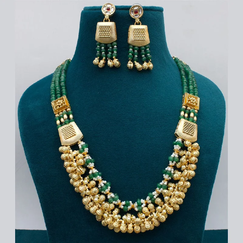 Unique Jewelry Designs Now At Discounted Rates JCM Gold Plated Pearls And Beads Necklace Set Unique Jewelry Designs Now At Discounted Rates JCM Gold Plated Pearls And Beads Necklace Set