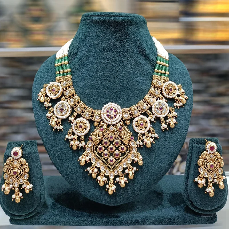 Exclusive Jewelry Bundles At Discounted Prices JCM Gold Plated Pota Stone And Pearls Necklace Set Exclusive Jewelry Bundles At Discounted Prices JCM Gold Plated Pota Stone And Pearls Necklace Set