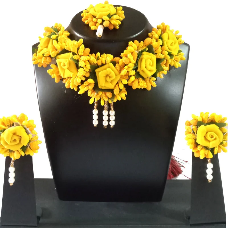 Make Every Moment Shine – Jewelry Discounts Available Kavyas Kreation Floral Necklace Set