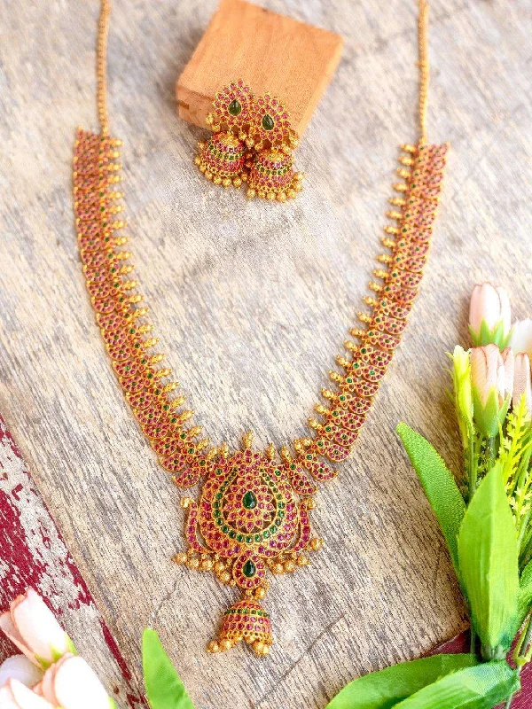 Shine Without Limits – Jewelry Sale Happening Now Kemp Gutta Pusalu Necklace Set